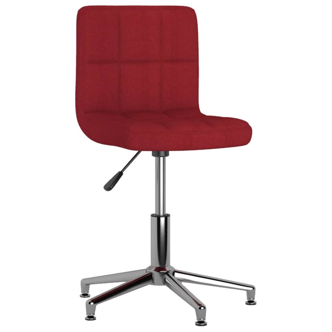Vidaxl - vidaXL Chaise pivotante de salle à manger Rouge bordeaux Tissu - Chaises