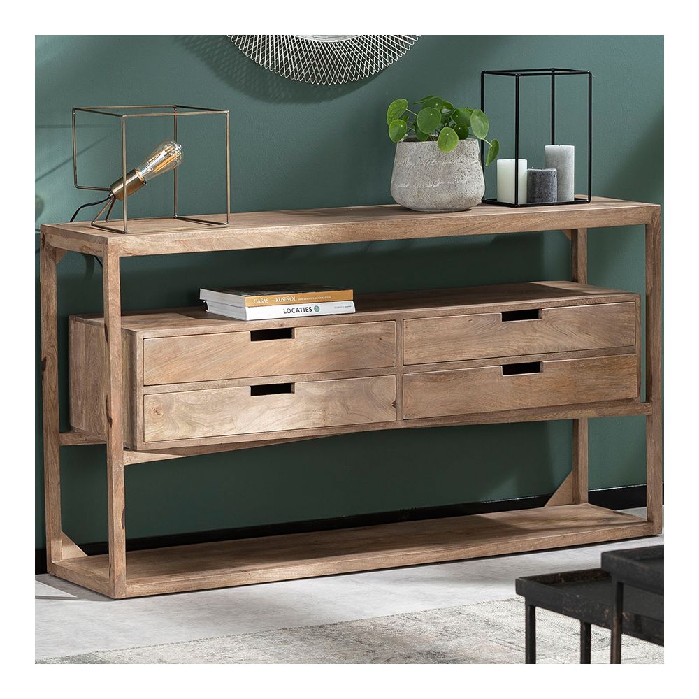 Nouvomeuble - Petit meuble de rangement en bois ELVNIA - Buffets, chiffonniers