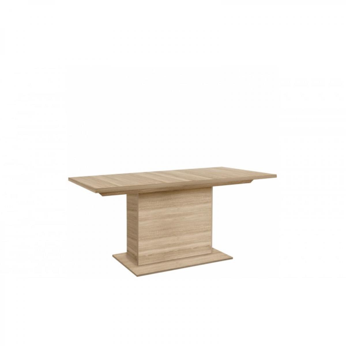 Meubletmoi - Table rectangulaire extensible 160 à 200 cm décor bois chêne clair - PALMA - Tables à manger