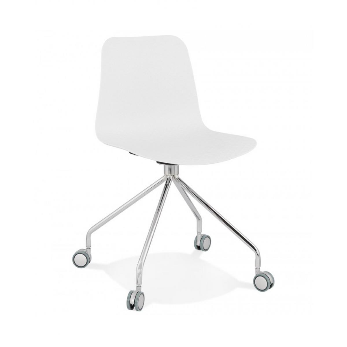 Kokoon Design - Chaise design RULLE WHITE 47x49x80 cm - Chaises