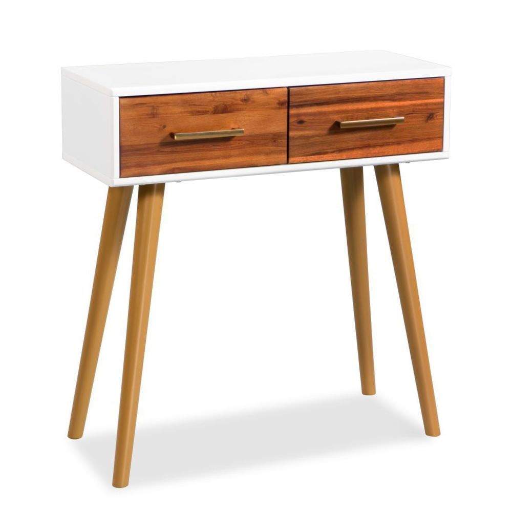 Helloshop26 - Buffet bahut armoire console meuble de rangement bois d'acacia massif 75 cm 4402162 - Consoles