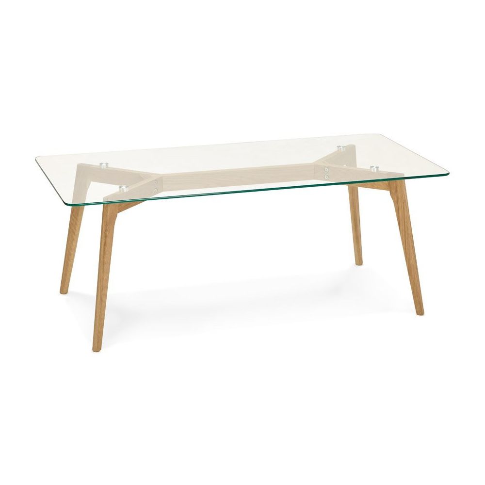 Alterego - Table basse de salon design 'MOLY' en verre - Tables basses