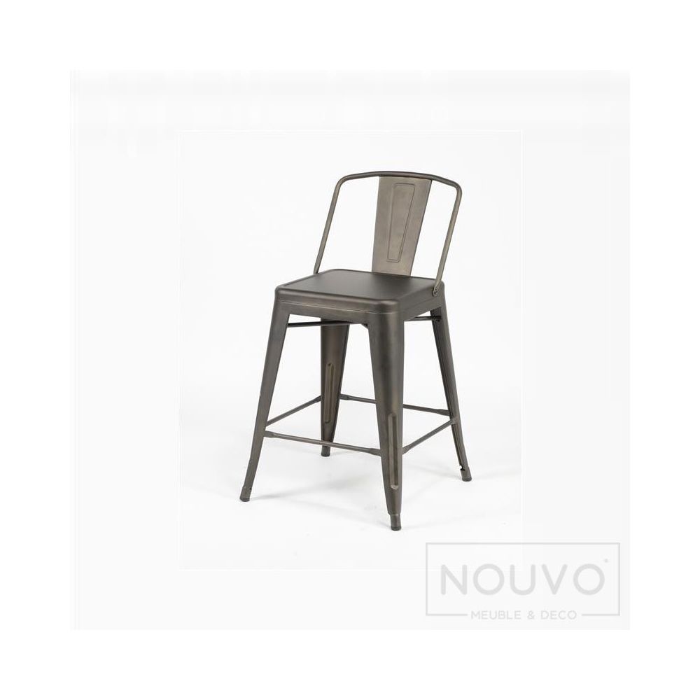 Nouvomeuble - Chaise de bar industrielle ELINE (lot de 4) - Chaises