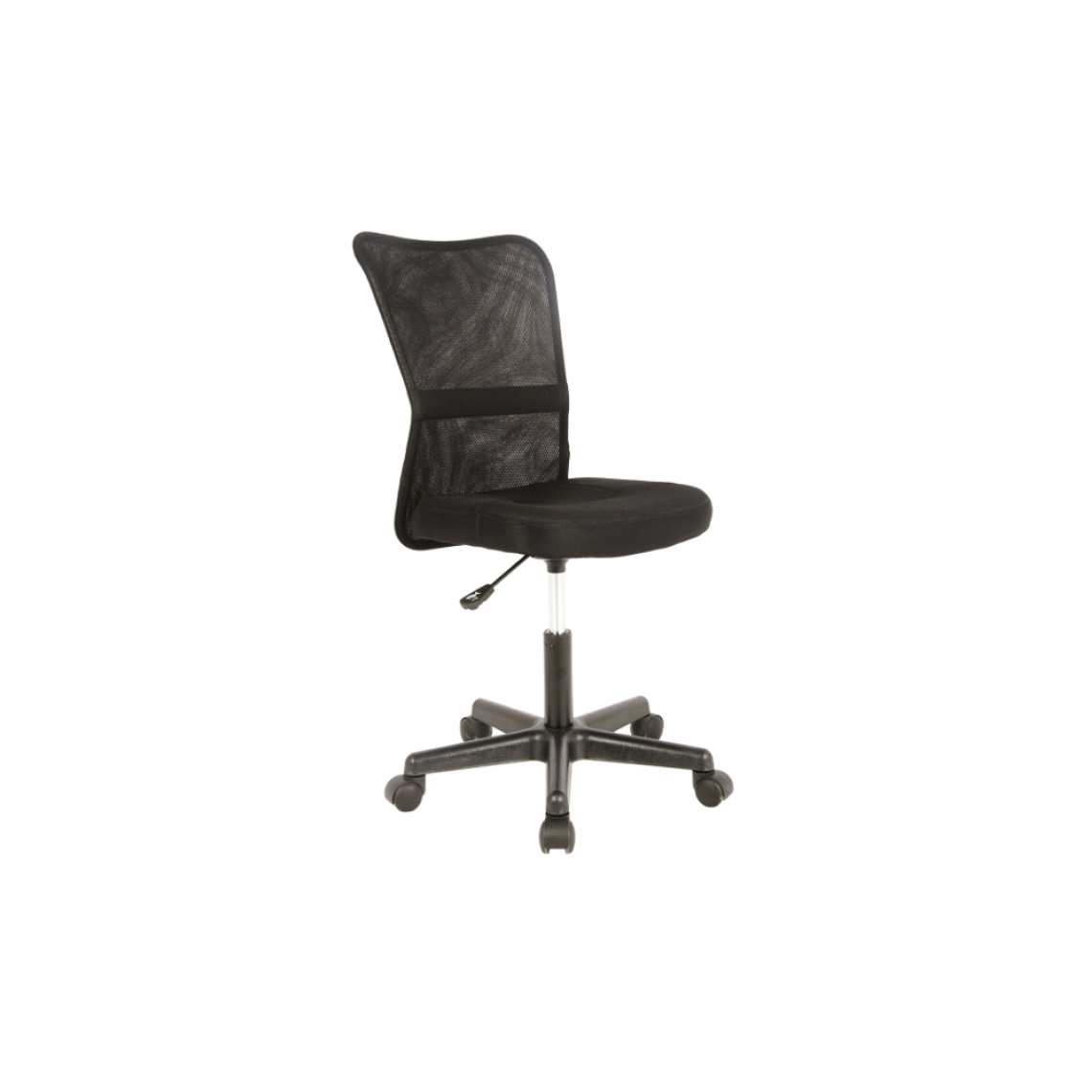 Ac-Deco - Chaise de bureau à roulettes - Q121 - 41 x 41 x 74 cm - Noir - Chaises