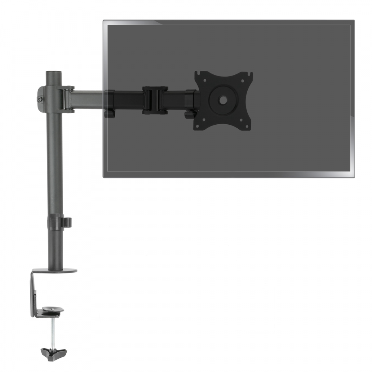 Bematik - Soutien de moniteur avec bras articulé et mât pour bureau LCD VESA75 VESA100 modèle LDT07-C012 - Meubles TV, Hi-Fi