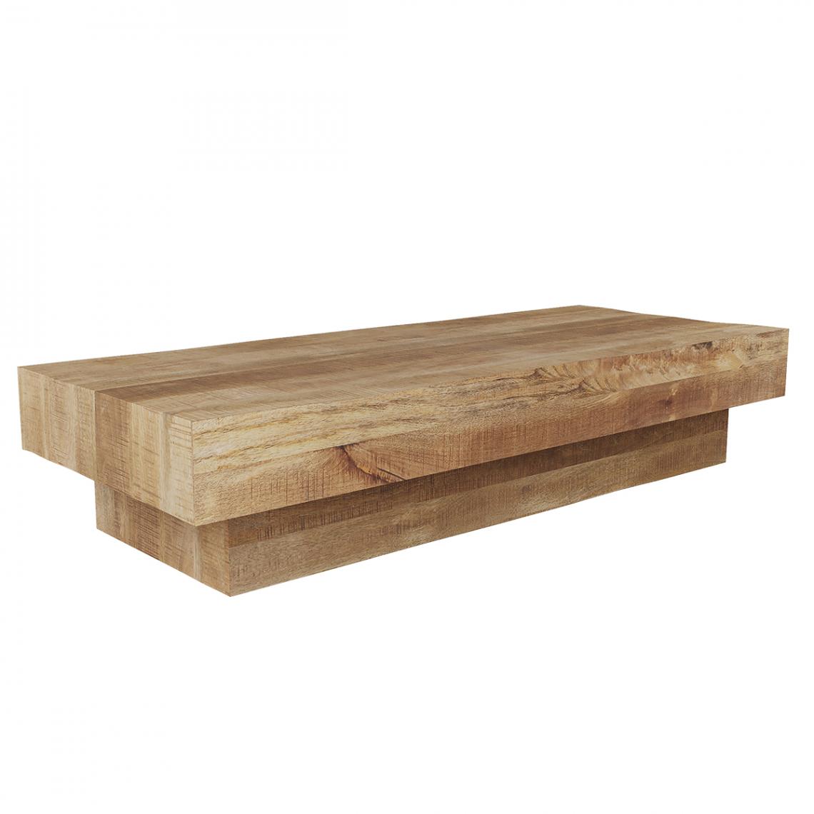 Rendez Vous Deco - Table basse Aréto en bois de manguier - Tables basses