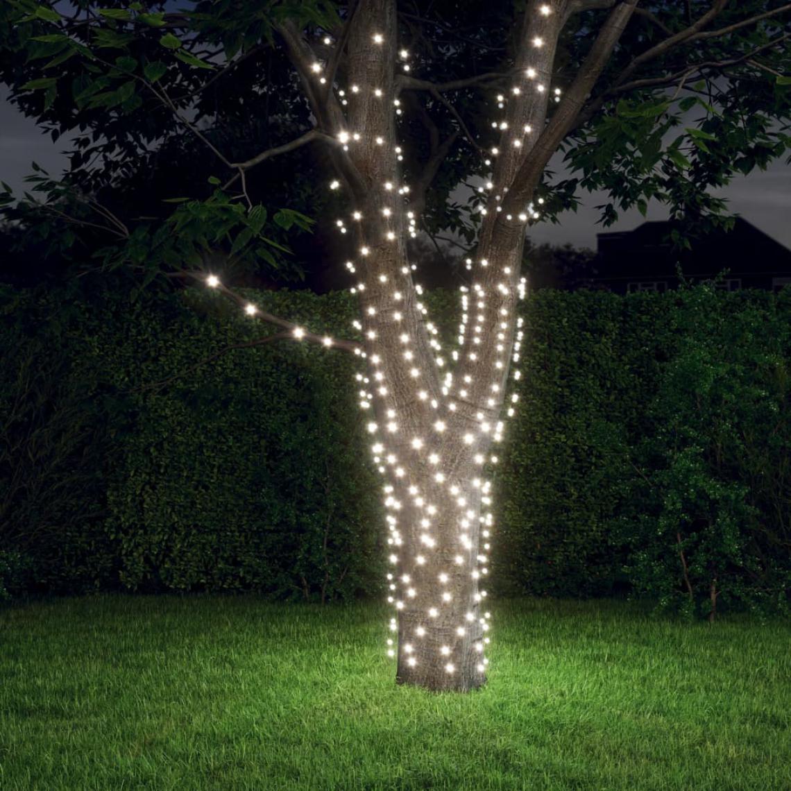 Wottes - Lampes solaires 5 pcs 5x200 LED Blanc froid Intérieur Extérieur - Décorations de Noël