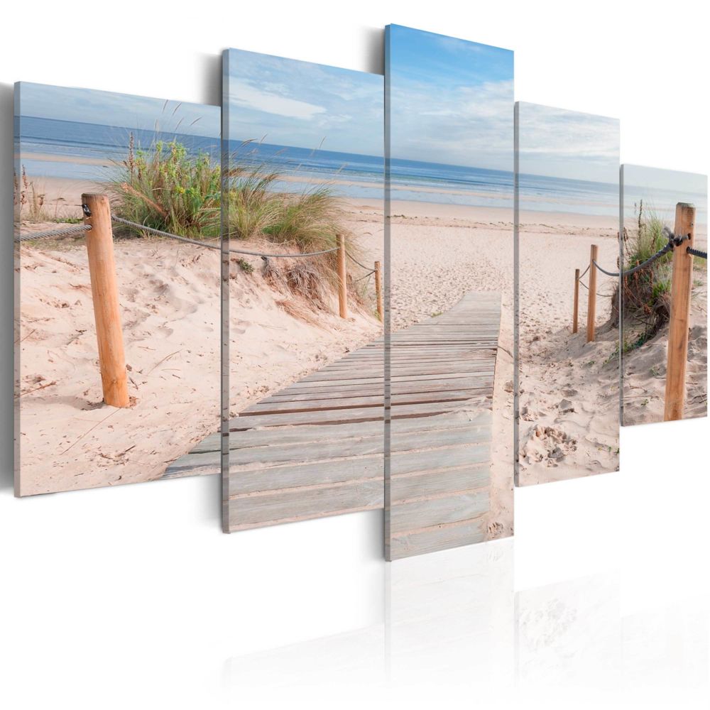 Bimago - Tableau - Matinée sur la plage - Décoration, image, art | Paysages | Paysage marin | - Tableaux, peintures