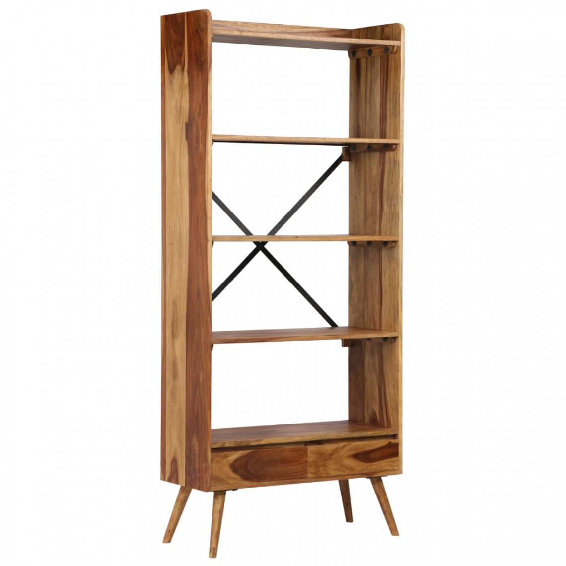 Helloshop26 - Étagère armoire meuble design bibliothèque bois massif de sesham 170 cm 2702044/2 - Etagères