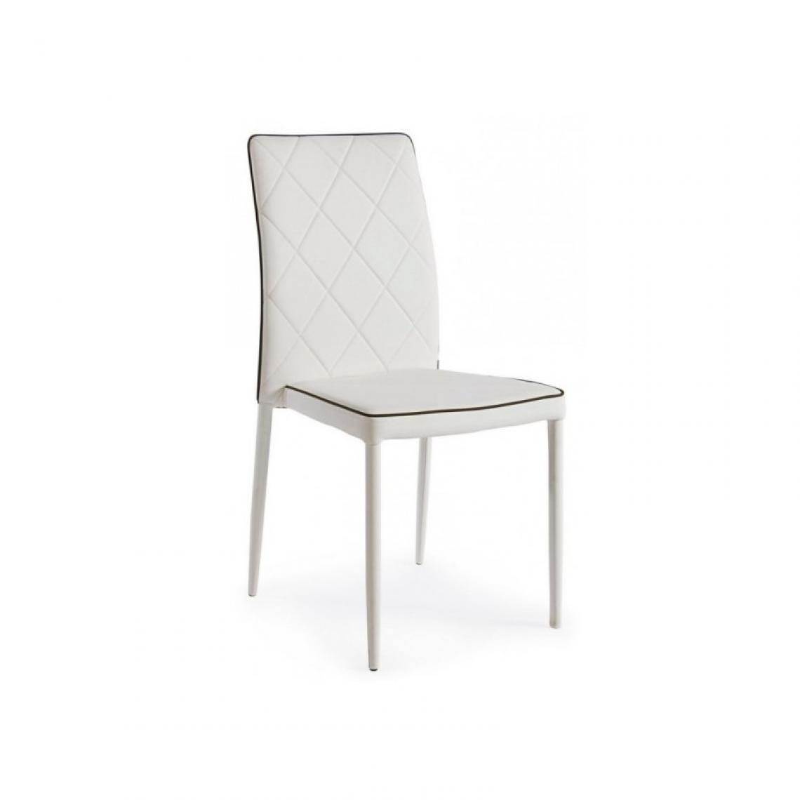Webmarketpoint - Chaise Achille avec structure en acier blanc - Chaises