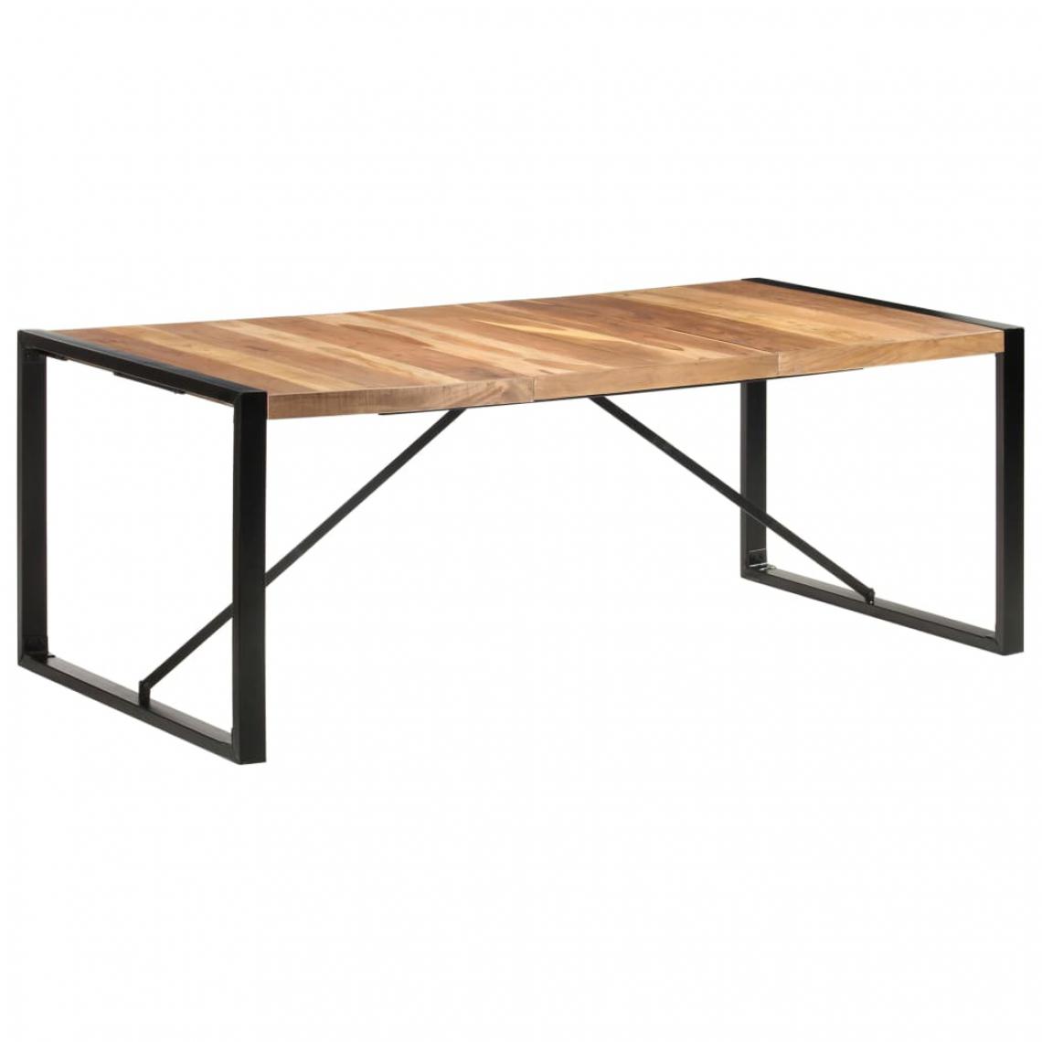 Chunhelife - Table de salle à manger 200x100x75 cm Bois solide - Tables à manger