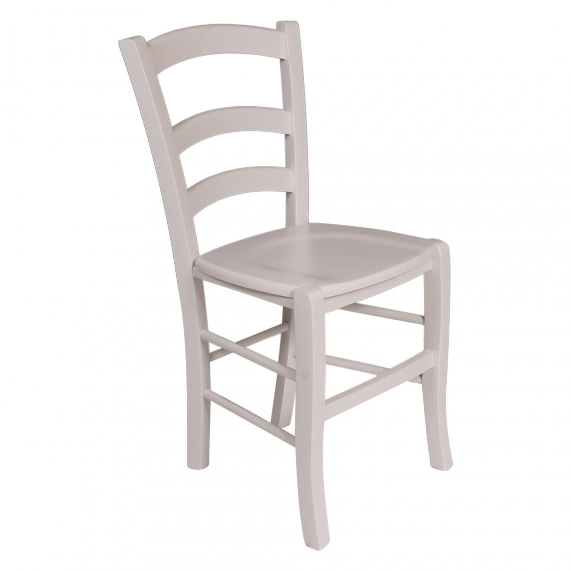 Alter - Chaise classique en bois, avec fond en bois, Made in Italy, 46x42h87 cm, couleur Blanc - Chaises
