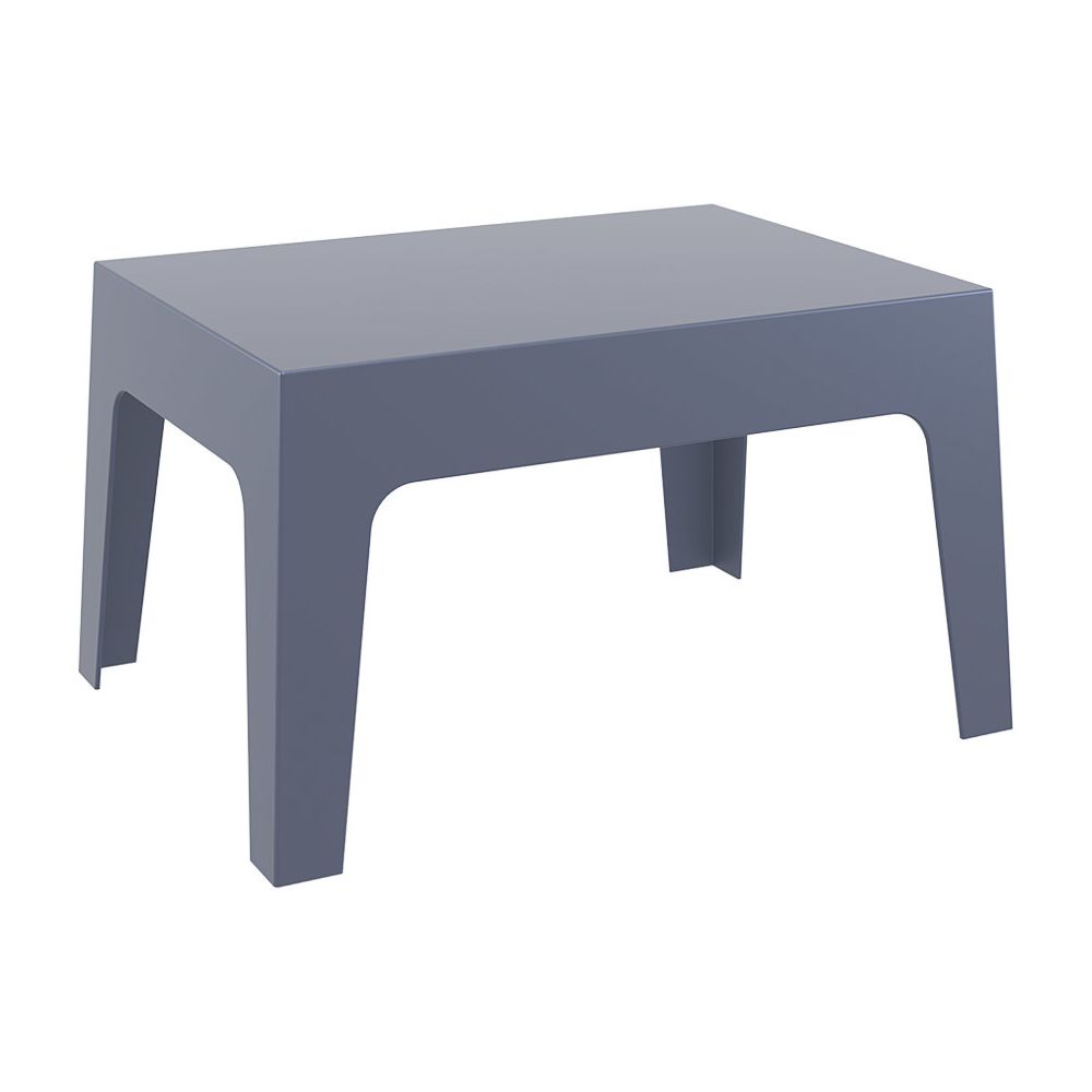 Alterego - Table basse 'MARTO' gris foncé en matière plastique - Tables basses