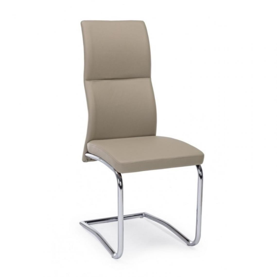 Webmarketpoint - Chaise en éco-cuir Tortora THELMA 44x58x h104 cm - Chaises