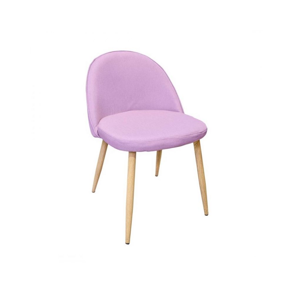 Zoli99 - NINA Chaise en tissu ROSE Lot de 4 - Chaises