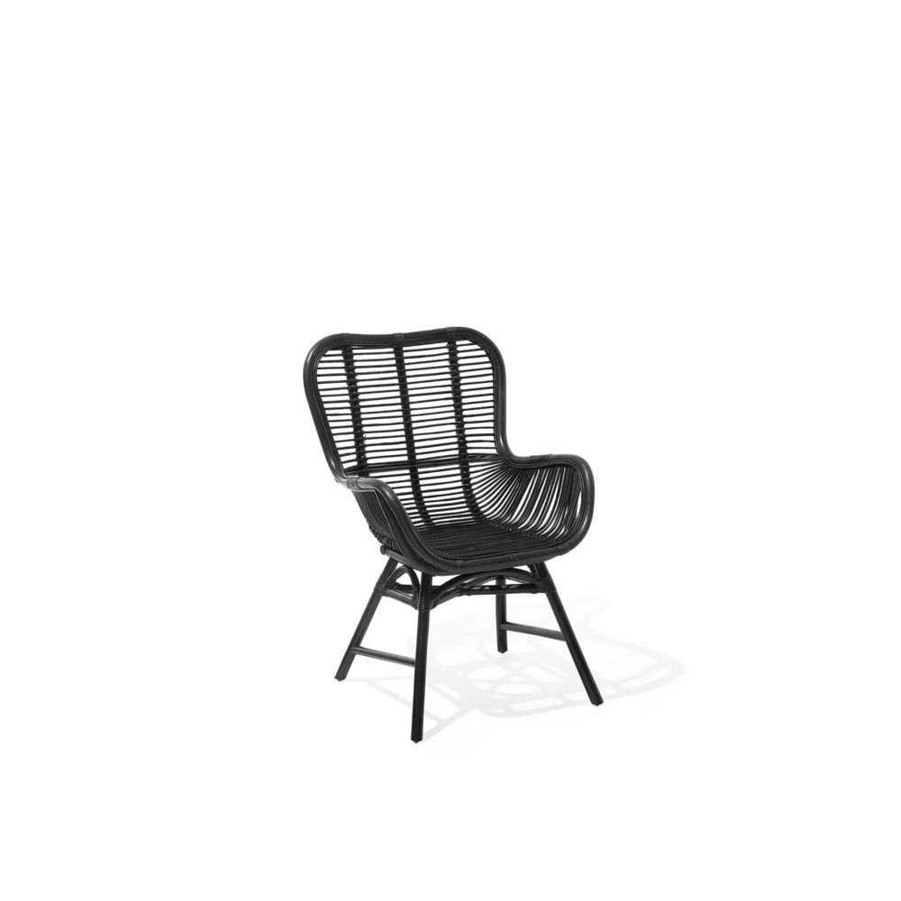 Beliani - Chaise en rotin noir TOGO - Chaises