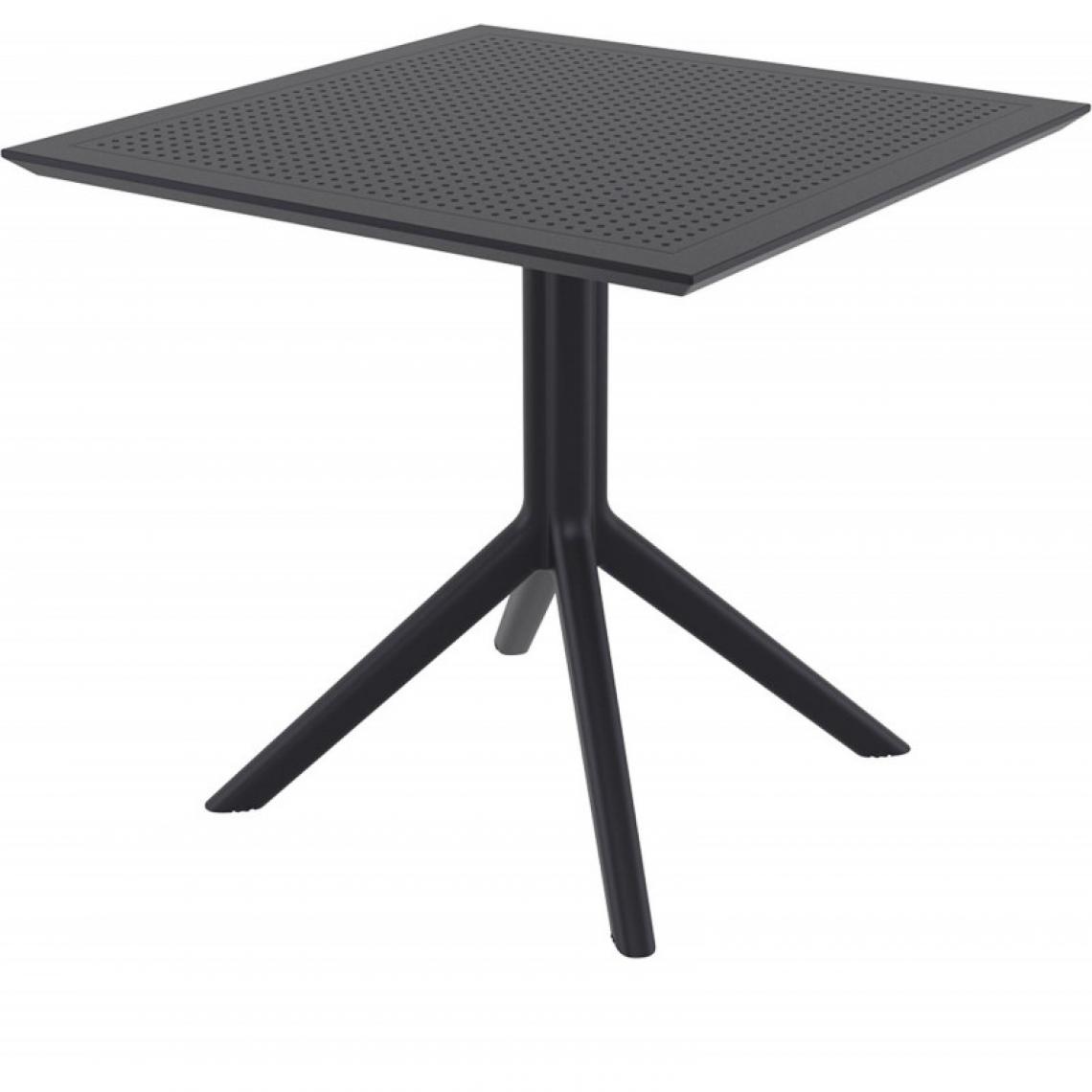 Resol - Table Sky 80x80 - RESOL - NoirPolypropylène - Tables à manger