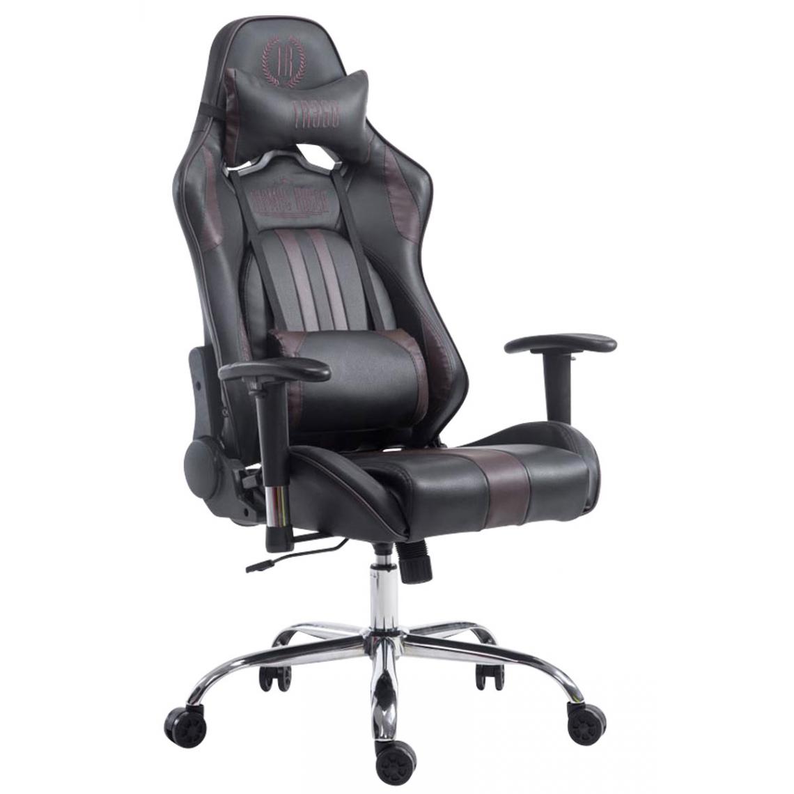 Icaverne - Splendide Chaise de bureau serie Luanda Limit V2 cuir synthétique sans repose-pieds couleur noir marron - Chaises