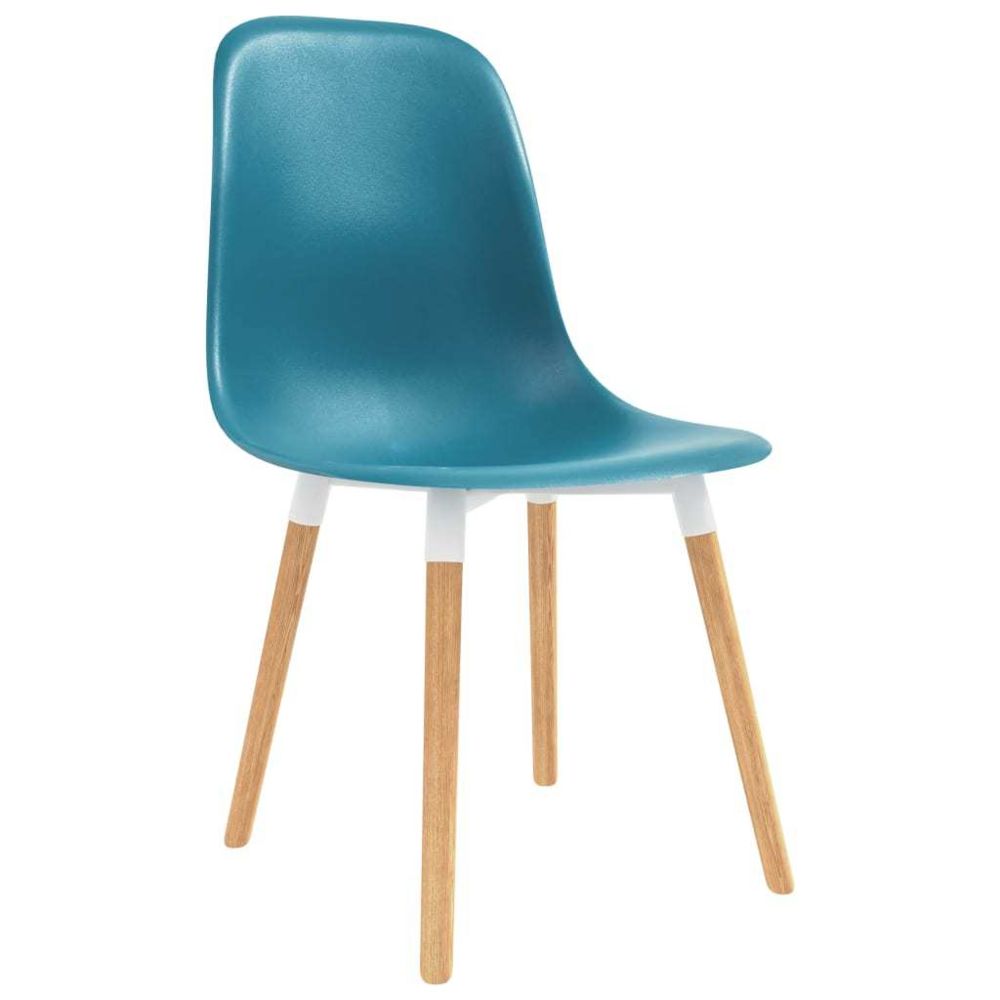marque generique - Icaverne - Chaises de cuisine serie Chaises de salle à manger 2 pcs Turquoise Plastique - Chaises