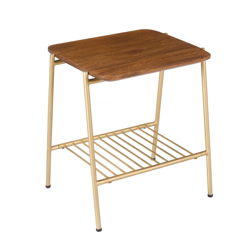 Rendez Vous Deco - Table d'appoint Bacio en bois et métal - Tables à manger