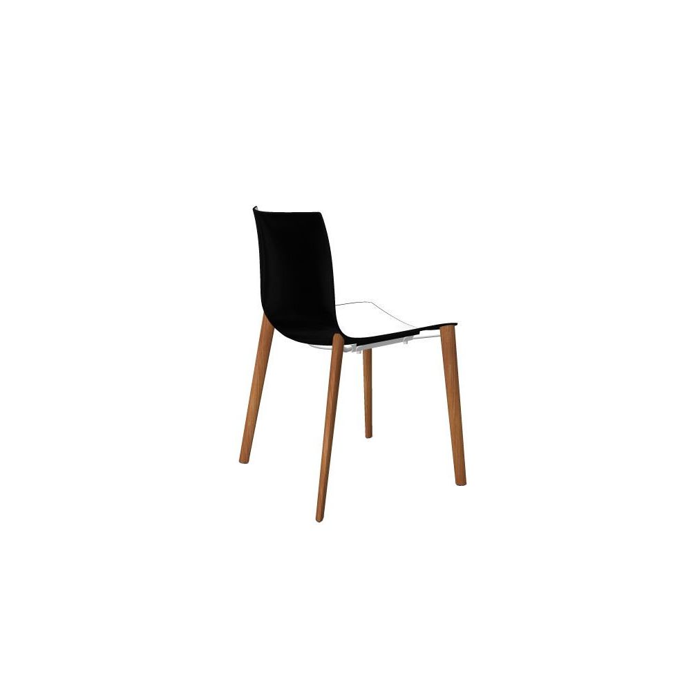 Arper - Catifa 46 chaise 0355 - noir/blanc - Chaises