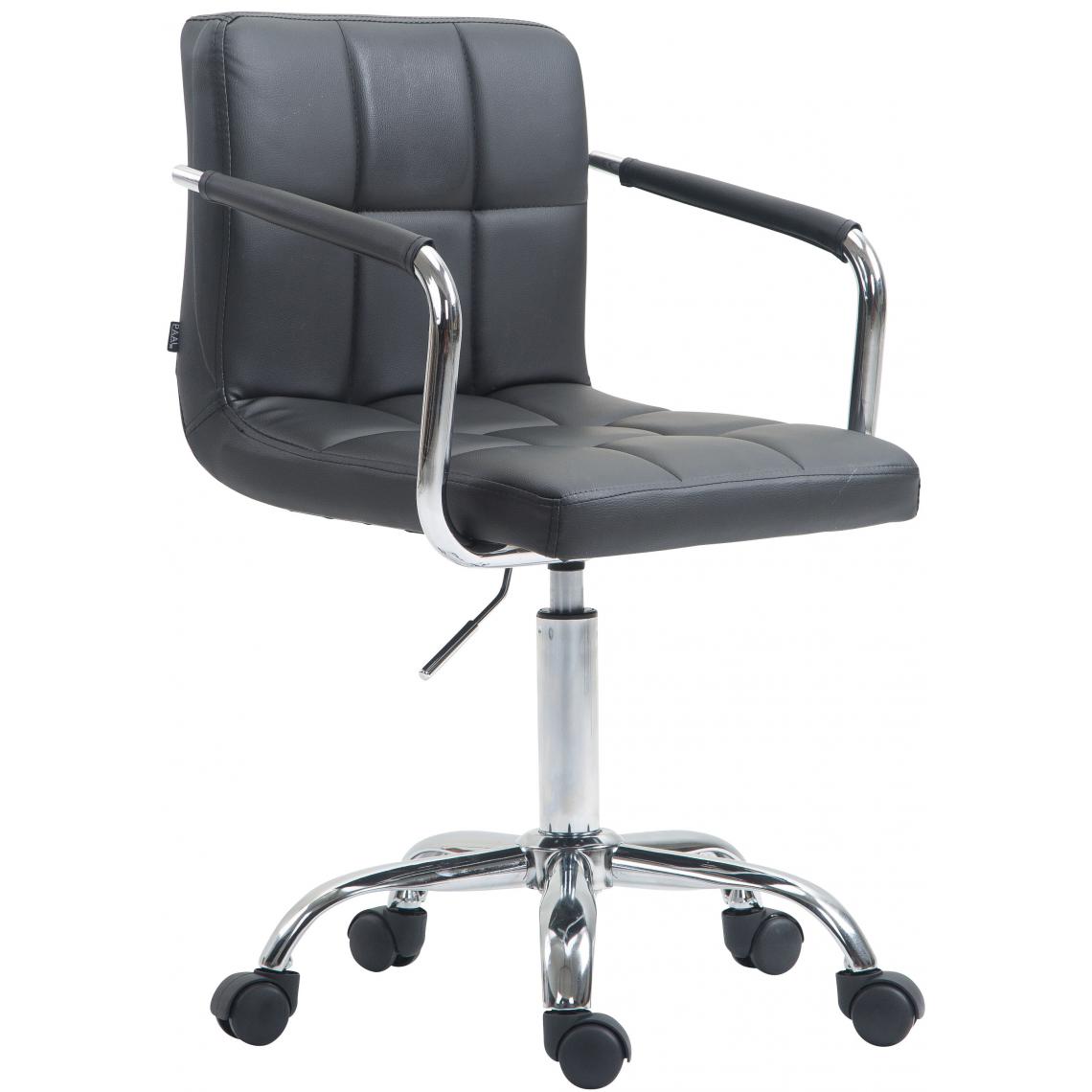 Icaverne - Chic Chaise de bureau collection Windhoek V2 simili cuir couleur gris - Chaises