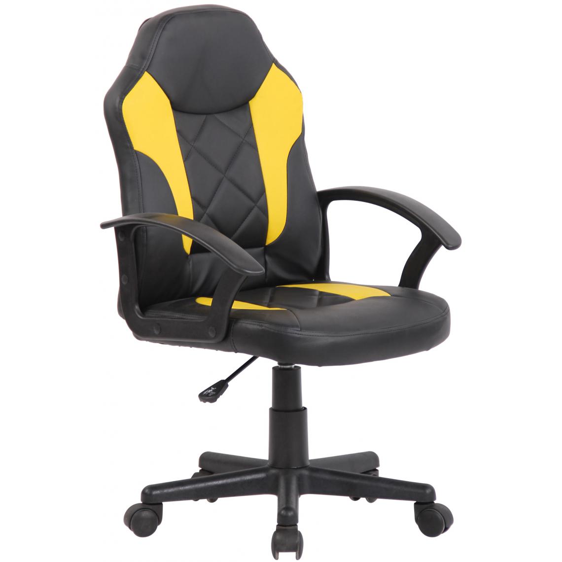 Icaverne - Distingué Chaise de bureau enfant famille Managua couleur noir jaune - Chaises
