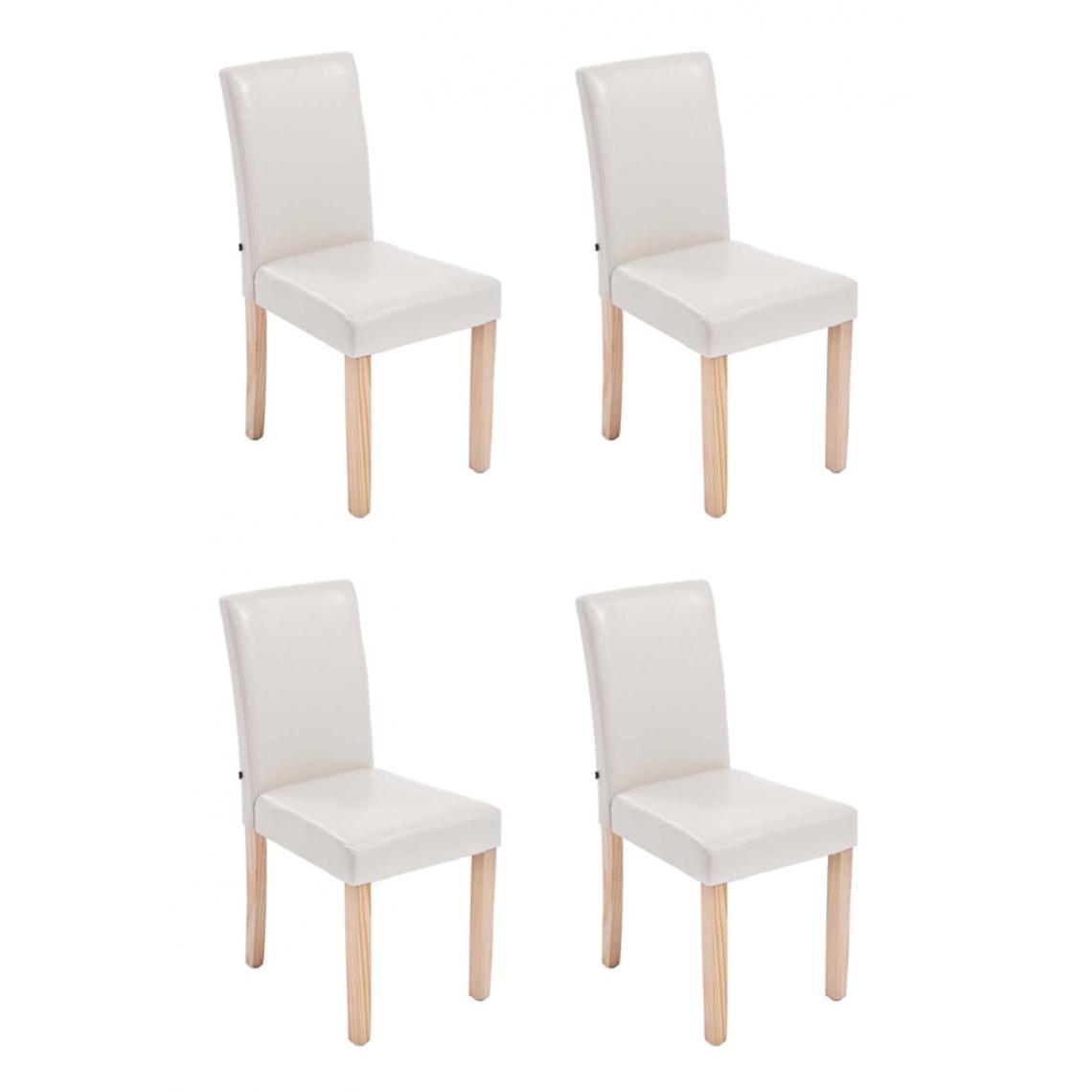 Icaverne - Admirable Lot de 4 chaises de salle à manger categorie Rabat natura couleur crème - Chaises