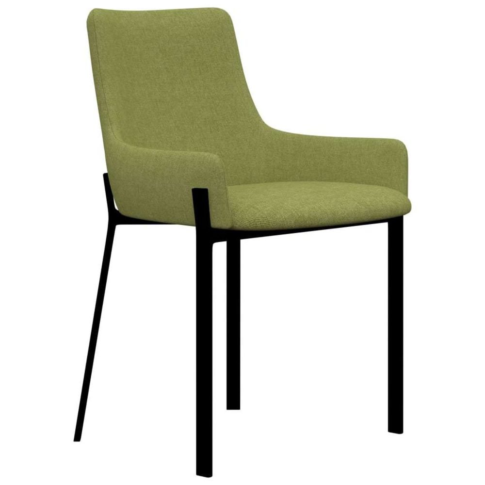 marque generique - Icaverne - Chaises de cuisine & de salle à manger categorie Chaises de salle à manger 4 pcs Vert Tissu - Chaises