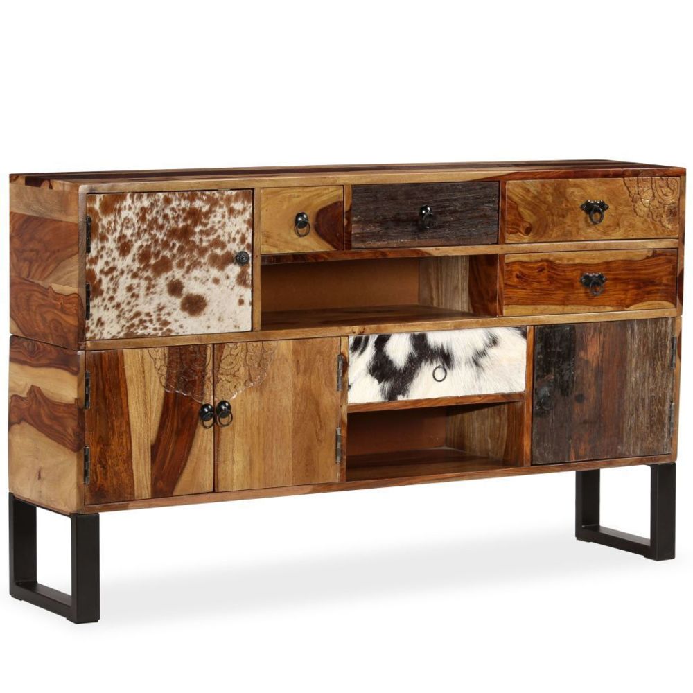 Helloshop26 - Buffet bahut armoire console meuble de rangement bois massif de sesham 140 cm 4402027 - Consoles