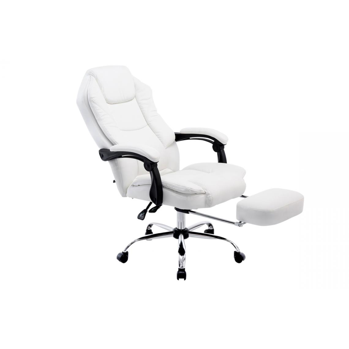 Icaverne - Chic Chaise de bureau gamme Maseru couleur blanc - Chaises