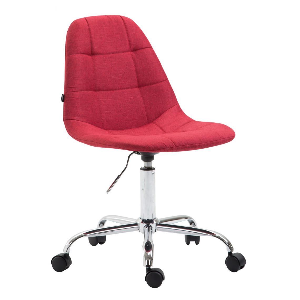 Icaverne - Joli Chaise de bureau tissu categorie Sucre couleur rouge - Chaises
