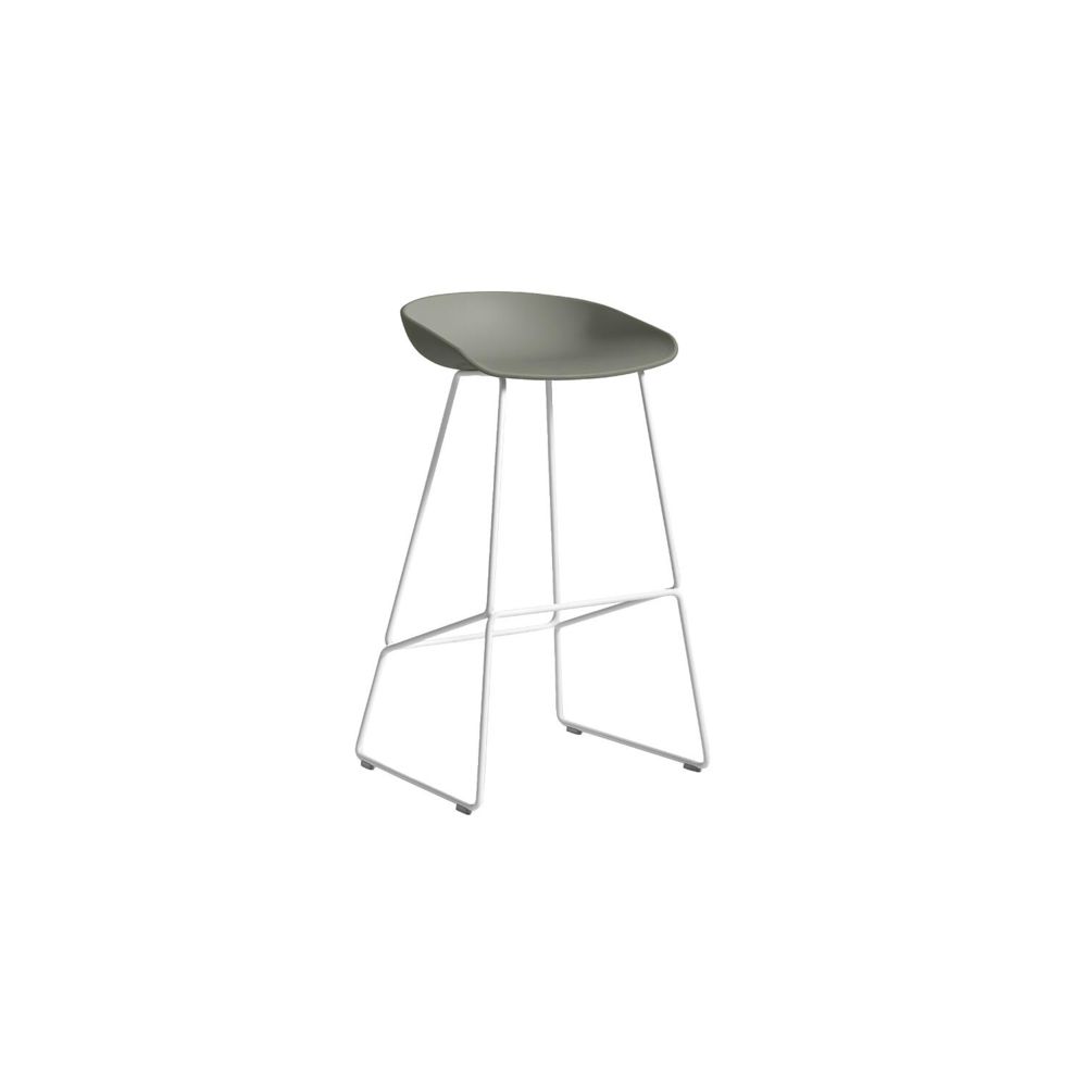 Hay - About a Stool AAS38 - 85 cm - blanc - vert brume - Tabourets