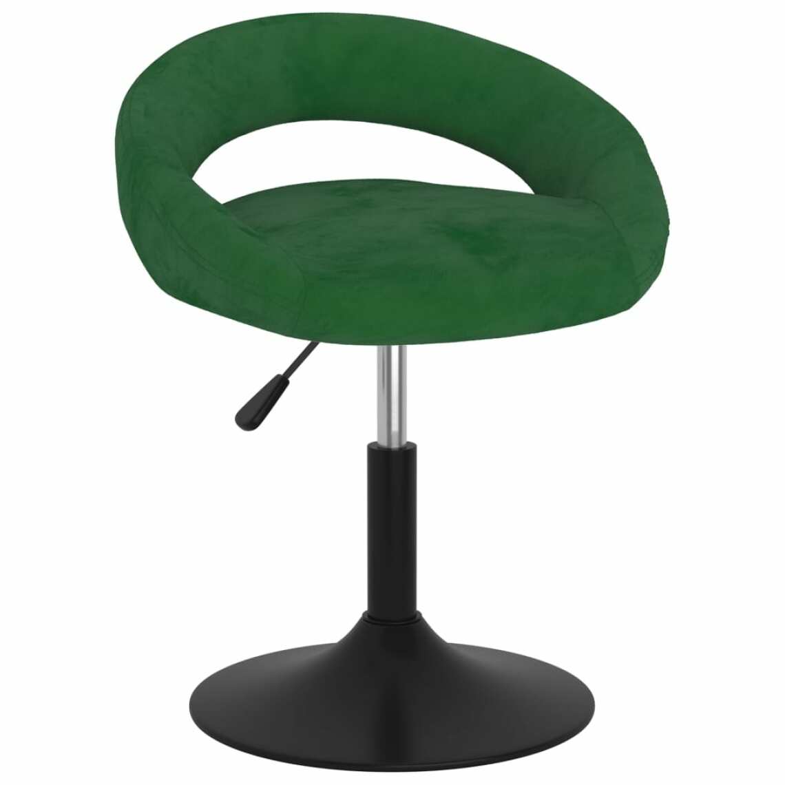 Vidaxl - vidaXL Chaise pivotante de salle à manger Vert foncé Velours - Chaises