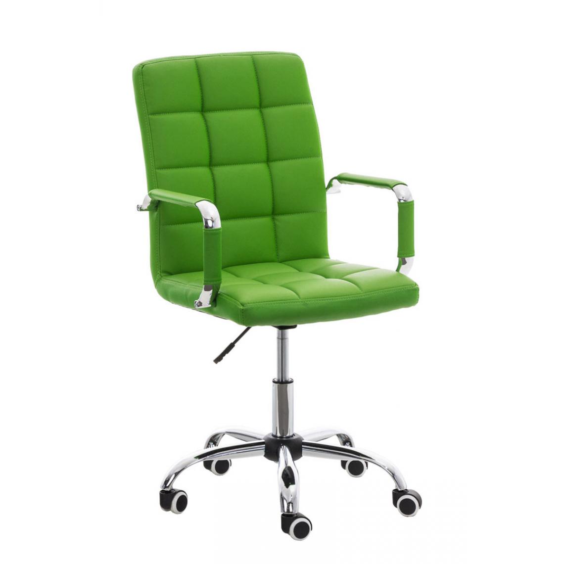 Icaverne - Esthetique Chaise de bureau collection Helsinki V2 couleur vert - Chaises
