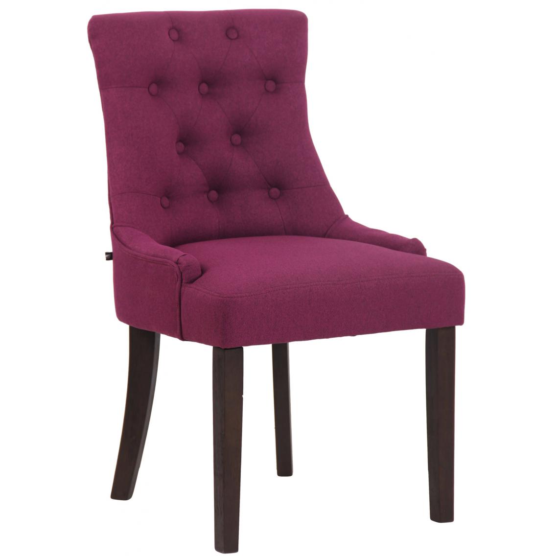 Icaverne - Moderne Chaise de salle à manger tissu ligne Avarua antique couleur violet - Chaises