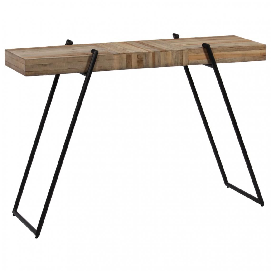 Vidaxl - Table console 120 x 35 x 81 cm Teck recyclé | Brun - Armoires et meubles de rangement - Buffets et bahuts | Brun - Brun - Buffets, chiffonniers