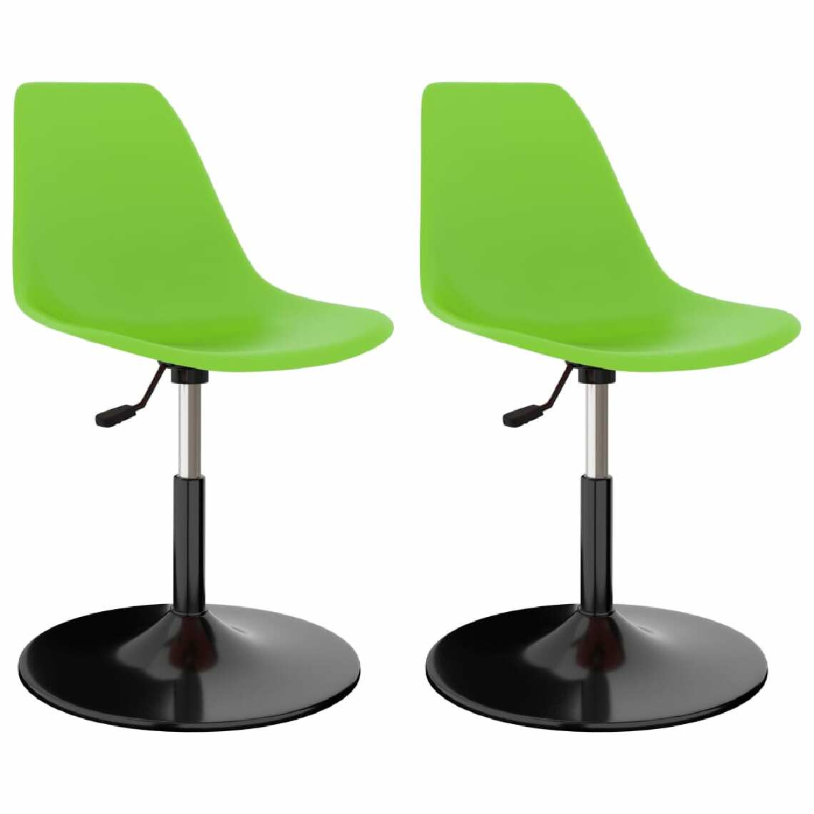 Chunhelife - Chunhelife Chaises de salle à manger pivotantes 2 pcs Vert PP - Chaises