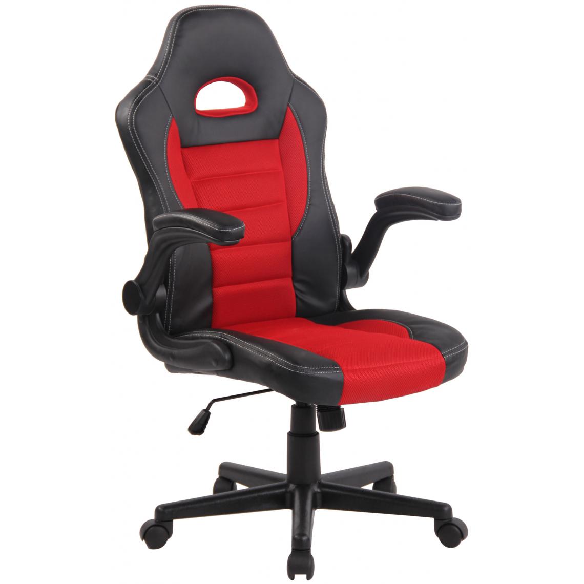 Icaverne - sublime Chaise de bureau serie Harare couleur noir rouge - Chaises