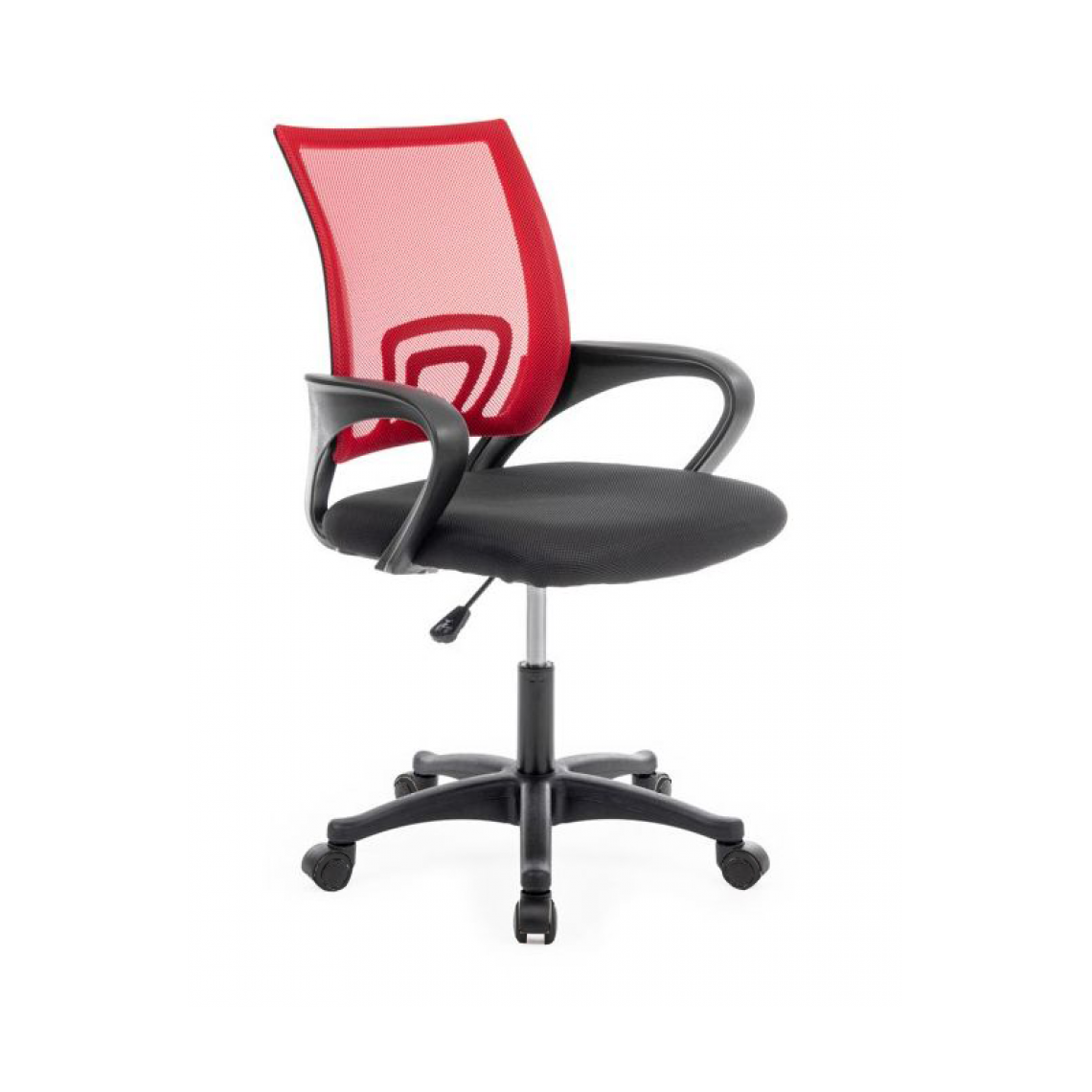 Hucoco - CARISE - Fauteuil de bureau ergonomique - Hauteur ajustable - Avec accoudoirs - Chaise de bureau pivotante - Rouge - Chaises