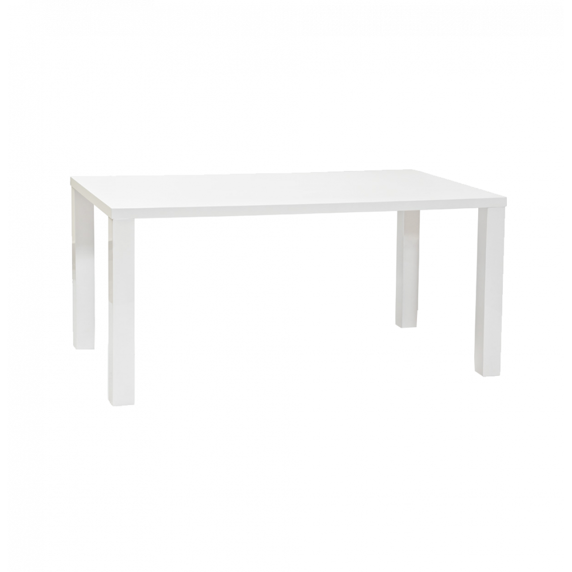 Ac-Deco - Table 6 personnes - Montego - 120 x 80 x 75 cm - Blanc - Tables basses
