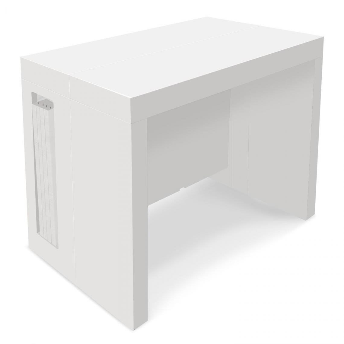 3S. x Home - Console Extensible Blanc Laqué MAYLINE - Consoles