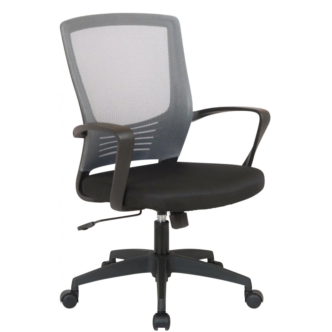 Icaverne - Stylé Chaise de bureau collection Dodoma couleur gris-noir - Chaises