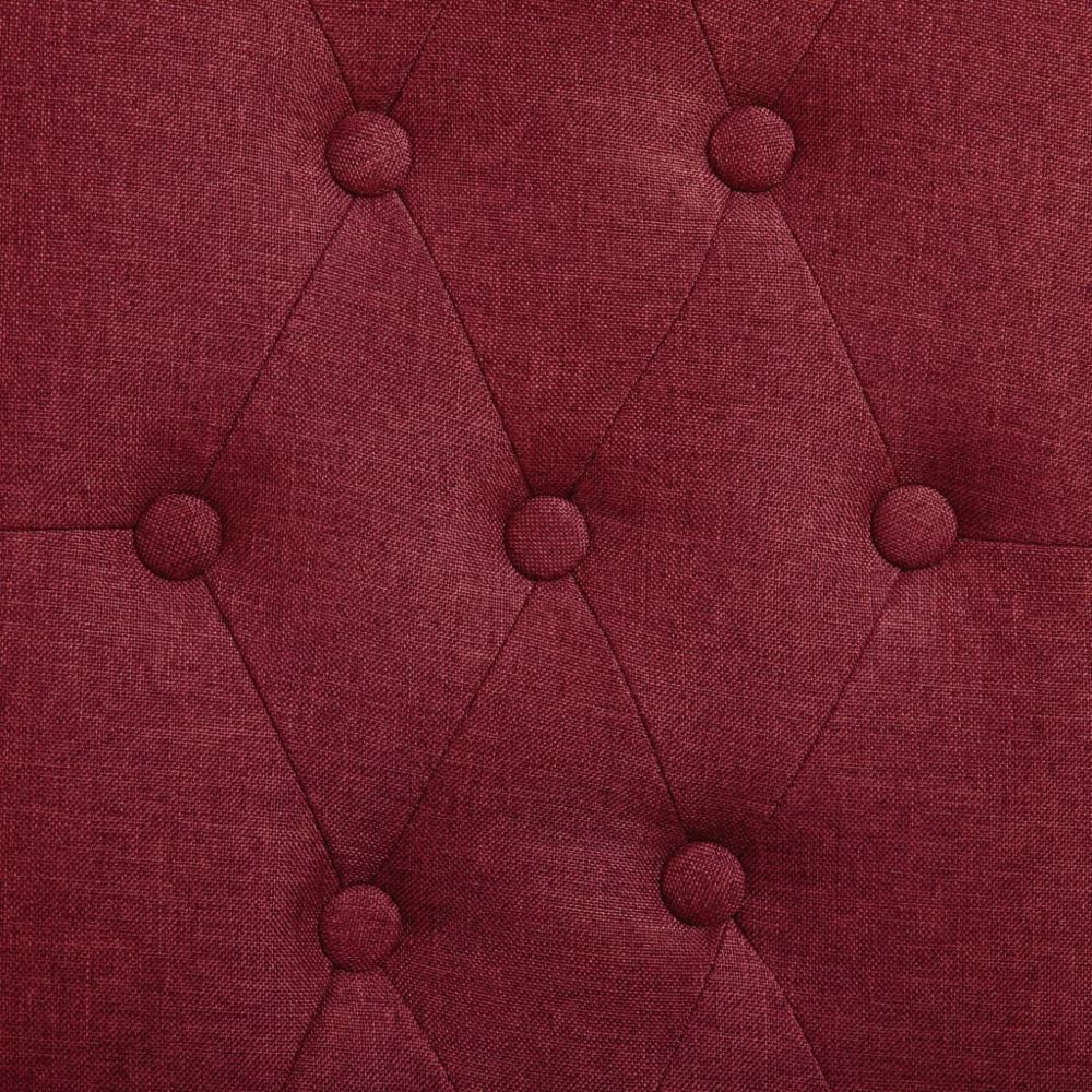 marque generique - Icaverne - Chaises de cuisine gamme Chaises de salle à manger 2 pcs Rouge bordeaux Tissu - Chaises