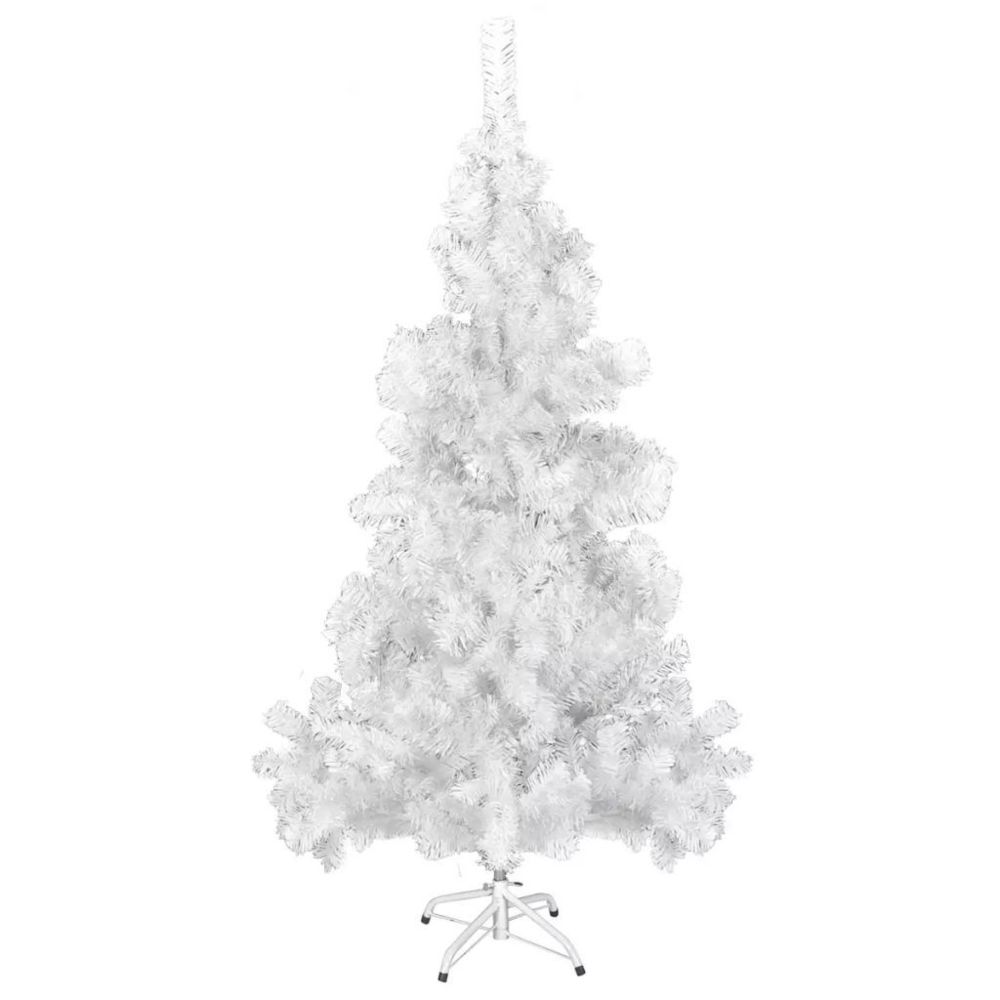 Vidaxl - Arbre de Noël artificiel avec support 150 cm 380 branches | Blanc - Décorations de Noël