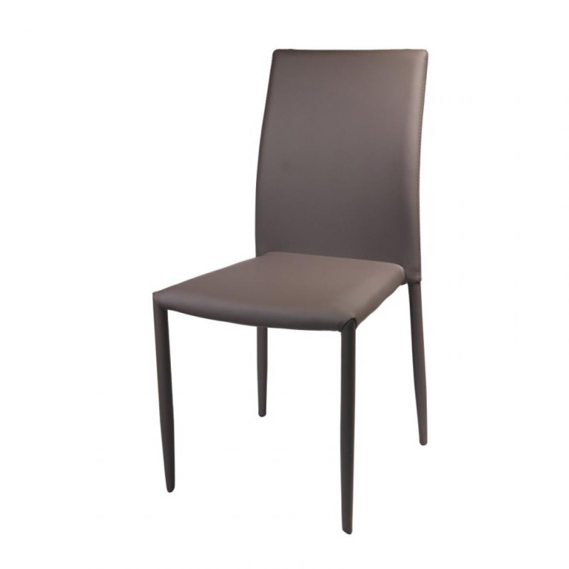 Webmarketpoint - Chaise de salon Kristin gris tourterelle 53 x 44 x 90 h - Chaises