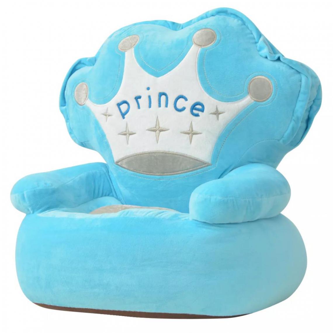 Chunhelife - Chaise en peluche pour enfants Prince Bleu - Chaises