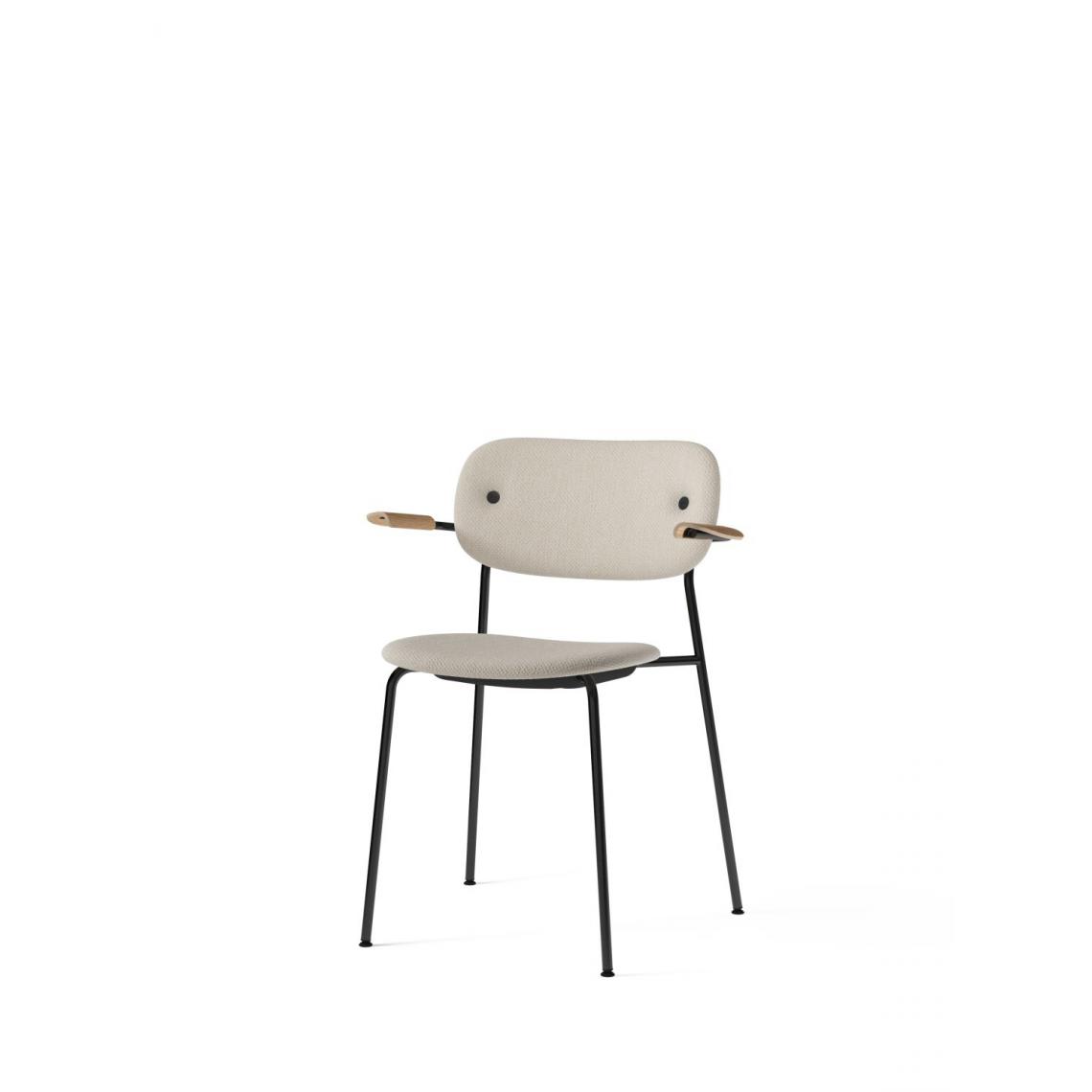 Menu - Co Dining Chair avec accoudoir - noir - MenuCoChairDoppiopanama004 - chêne, naturel - Chaises