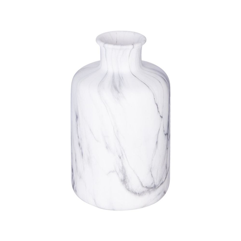 marque generique - Vase Déco ""Effet Marbre"" 17cm Blanc - Vases