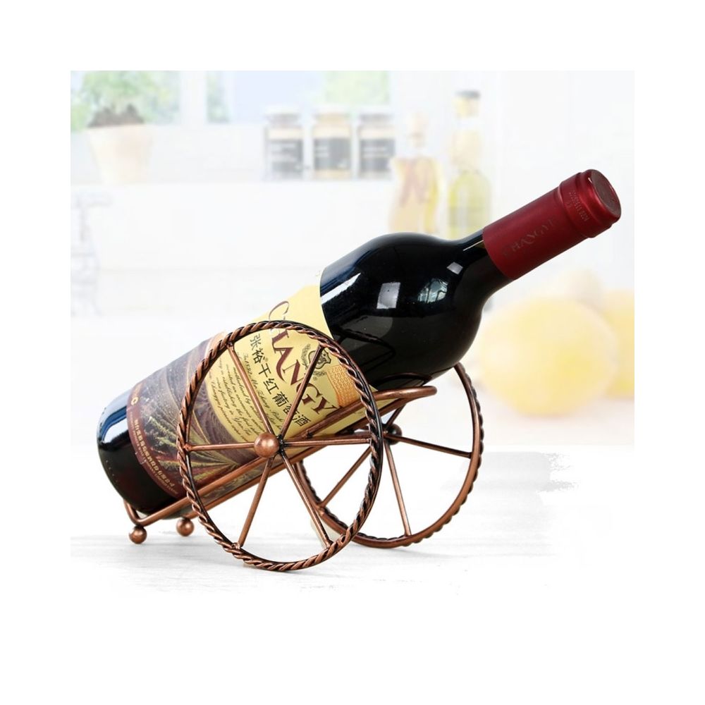 Wewoo - Rangement de Cuisine Métal européen créatif vin décoration en fer forgé casier à pour bouteille unique la maison intérieur artisanat - Buffets, chiffonniers